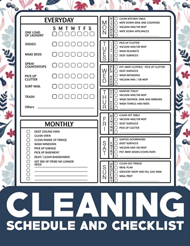Read Cleaning Schedule and Checklist: Daily Weekly and Monthly Cleaning Schedule, Checklist Planner and Organizer - 8,5x11 in, written by Yan Publishing Read Cleaning Schedule and Checklist: Daily Weekly and Monthly Cleaning Schedule, Checklist Planner and Organizer - 8,5x11 in, written by Yan Publishing