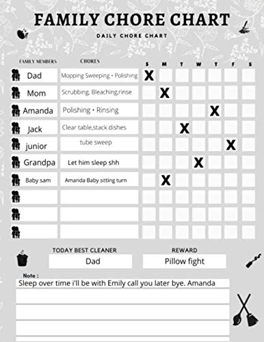 Read Chore Chart 2018: Family Planner, Weekly Organizer, Daily Chore List, Undated, 8.5X11 inches, Paperback, written by Family Chore chart Read Chore Chart 2018: Family Planner, Weekly Organizer, Daily Chore List, Undated, 8.5X11 inches, Paperback, written by Family Chore chart