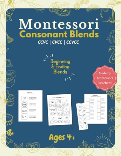 Read Beginning Blends Workbook | Initial Consonant Blends | Montessori Friendly: Tracing, Cut & Paste, Writing, Review, written by River Education Read Beginning Blends Workbook | Initial Consonant Blends | Montessori Friendly: Tracing, Cut & Paste, Writing, Review, written by River Education