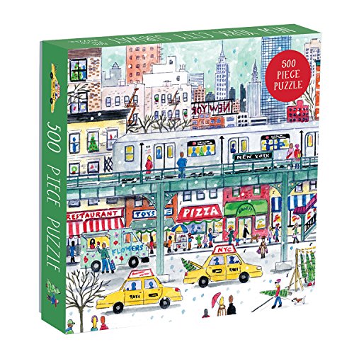 Read Galison Michael Storrings 500 Piece New York City Jigsaw Puzzle for Adults and Families, Holiday Puzzle with Winter Scenery in New York City, written by Galison