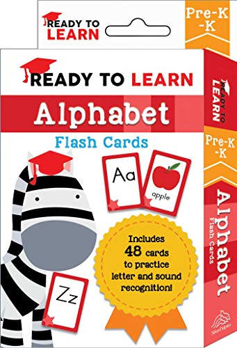 Read Ready to Learn: Pre-K-K Alphabet Flash Cards: Includes 48 Cards to Practice Letter and Sound Recognition!, written by Editors of Silver Dolphin Books Read Ready to Learn: Pre-K-K Alphabet Flash Cards: Includes 48 Cards to Practice Letter and Sound Recognition!, written by Editors of Silver Dolphin Books