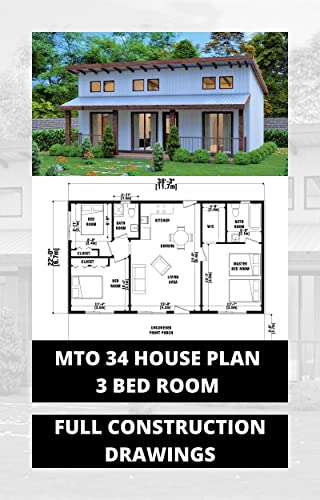 Read Modern Barndominium house plans 3 Bedroom & 2 bath room : Full Construction Drawing, written by House Plan JD; Ira Fernando