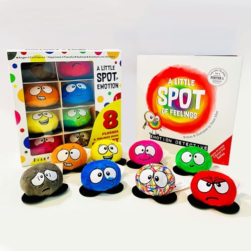 Read A Little SPOT of Emotion 8 Plush Toys with Feelings Book Box Set, written by Diane Alber Read A Little SPOT of Emotion 8 Plush Toys with Feelings Book Box Set, written by Diane Alber