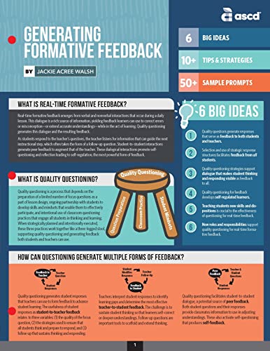 Read Generating Formative Feedback (Quick Reference Guide), written by Jackie Acree Walsh Read Generating Formative Feedback (Quick Reference Guide), written by Jackie Acree Walsh