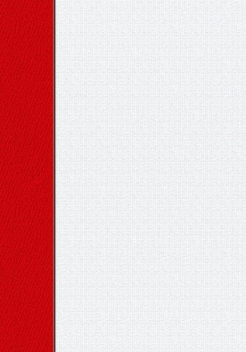 Read Red-White School Colors Notebook -- Creative Journal: 7x10, Cream Paper, 5mm Dot Grid, 184 Pages, written by JumpJammies Journals