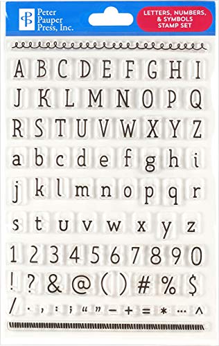 Read Letters, Numbers, & Symbols Clear Stamp Set (86 individual stamps), written by Peter Pauper Press Read Letters, Numbers, & Symbols Clear Stamp Set (86 individual stamps), written by Peter Pauper Press