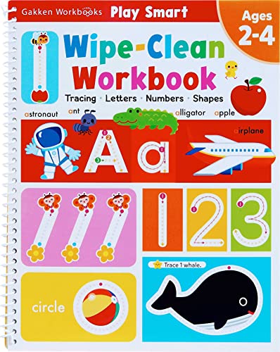 Read Play Smart Wipe-Clean Workbook: Ages 2-4: Tracing, Letters, Numbers, Shapes, written by Gakken early childhood experts Read Play Smart Wipe-Clean Workbook: Ages 2-4: Tracing, Letters, Numbers, Shapes, written by Gakken early childhood experts