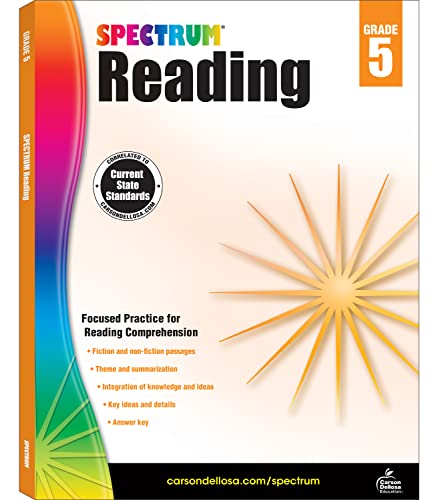 Read Spectrum Reading Comprehension Grade 5 Workbooks, Ages 10 to 11, 5th Grade Reading Comprehension, Nonfiction and Fiction Passages, Summarizing Stories and Identifying Themes - 174 Pages, written by Spectrum Read Spectrum Reading Comprehension Grade 5 Workbooks, Ages 10 to 11, 5th Grade Reading Comprehension, Nonfiction and Fiction Passages, Summarizing Stories and Identifying Themes - 174 Pages, written by Spectrum