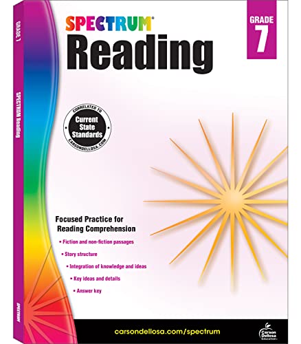 Read Spectrum Grade 7 Reading Workbook, Middle School Books With Nonfiction and Fiction Passages and Learning Activities, Classroom or Homeschool Curriculum, written by Spectrum Read Spectrum Grade 7 Reading Workbook, Middle School Books With Nonfiction and Fiction Passages and Learning Activities, Classroom or Homeschool Curriculum, written by Spectrum