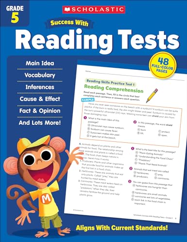 Read Scholastic Success with Reading Tests Grade 5 Workbook, written by Scholastic Teaching Resources Read Scholastic Success with Reading Tests Grade 5 Workbook, written by Scholastic Teaching Resources