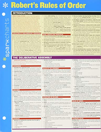 Read Robert's Rules of Order SparkCharts (SparkCharts, 61), written by SparkNotes