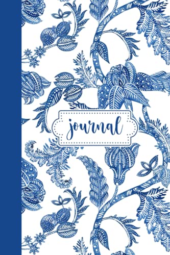 Read Chinoiserie-Style Journal: Lovely chinoiserie-style journal in blue and white batik cover print with 100 lined pages., written by Kristi Dominguez