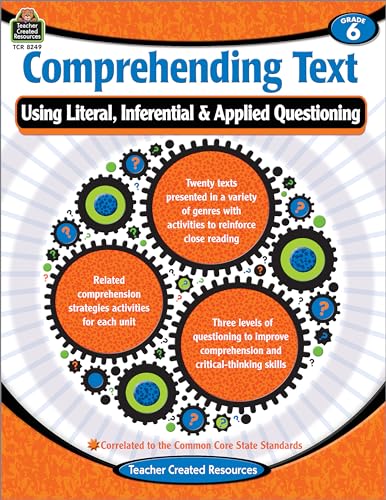 Read Comprehending Text: Using Literal Inferential Applied Questioning Grade 6, written by Cristina Krysinski