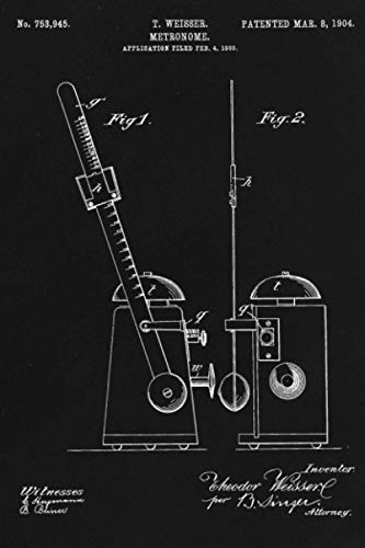 Read Journal: Metronome Patent Ruled Diary for Writing and Notes (6 x 9) 120 Pages, Soft Cover, written by Inked Patent Publishing