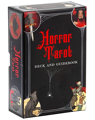 Read Horror Tarot Deck and Guidebook, written by Aria Gmitter; Minerva Siegel Read Horror Tarot Deck and Guidebook, written by Aria Gmitter; Minerva Siegel
