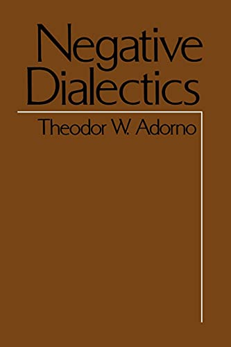 Read Negative Dialectics (Negative Dialectics Ppr), written by Theodor W. Adorno; Theodor Wiesengrund Adorno Read Negative Dialectics (Negative Dialectics Ppr), written by Theodor W. Adorno; Theodor Wiesengrund Adorno
