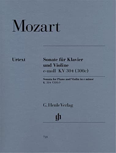 Read SONATE POUR VIOLON EN MI MINEUR K. 304 (300C), written by MOZART WOLFGANG A.