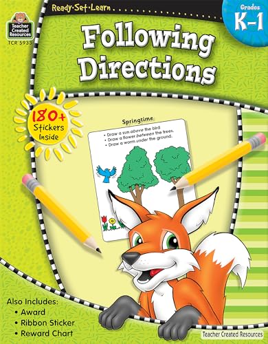 Read Ready.Set.Learn: Following Directions, Grades K-1 from Teacher Created Resources, written by Teacher Created Resources Read Ready.Set.Learn: Following Directions, Grades K-1 from Teacher Created Resources, written by Teacher Created Resources