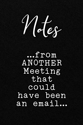 Read Notes...from ANOTHER Meeting that could have been an email...: Funny Office CoWorker Notebook : Blank Lined Interior, written by Akamai Publishing