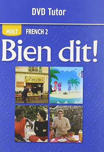 Read Bien dit! French 2 DVD Tutor, written by RINEHART AND WINSTON HOLT Read Bien dit! French 2 DVD Tutor, written by RINEHART AND WINSTON HOLT