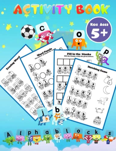 Read Alphablocks Activity Book: Include Games: Matching Games, Tracing Letter, Fill In The Blank, Find Word, And More ..., written by Barry Morgan's Book Read Alphablocks Activity Book: Include Games: Matching Games, Tracing Letter, Fill In The Blank, Find Word, And More ..., written by Barry Morgan's Book