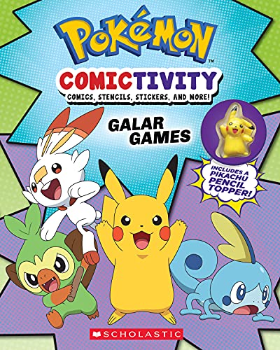 Read Pokémon Comictivity: Activity book with comics, stencils, stickers, and more! Galar Games, written by Scholastic Read Pokémon Comictivity: Activity book with comics, stencils, stickers, and more! Galar Games, written by Scholastic