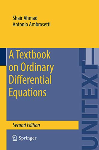 Read A Textbook on Ordinary Differential Equations (UNITEXT, 88), written by Shair Ahmad
